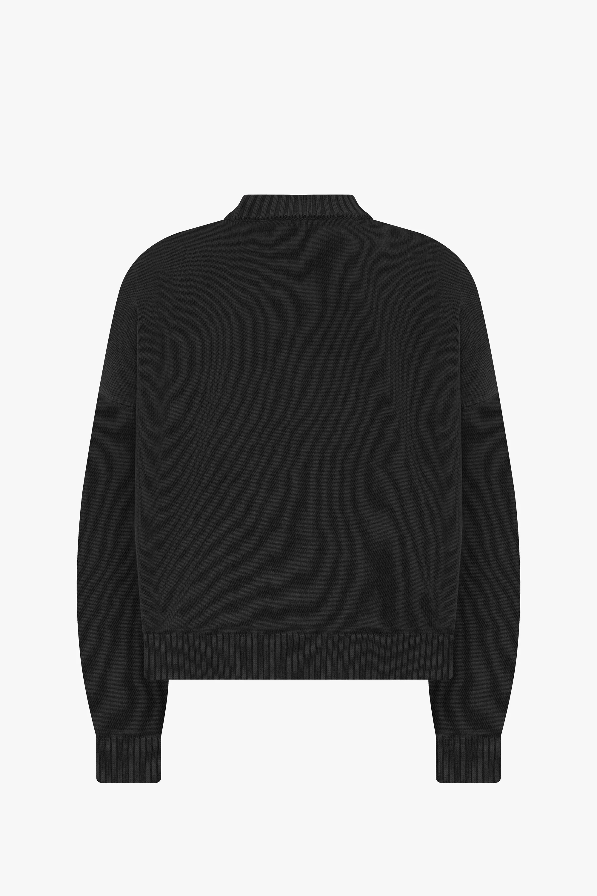 Cropped Knit Sweater - Image 2