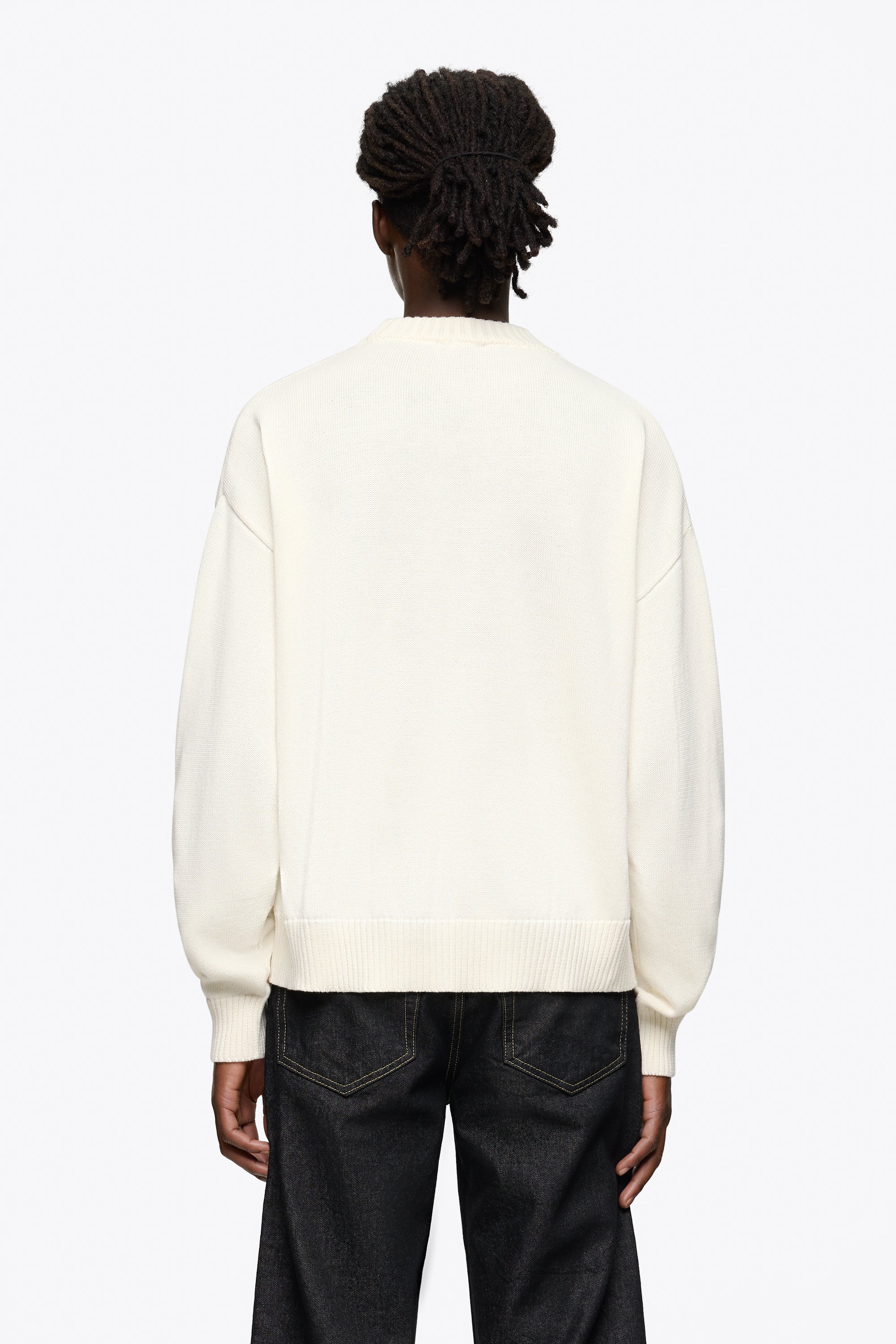 Cropped Knit Sweater - Image 3