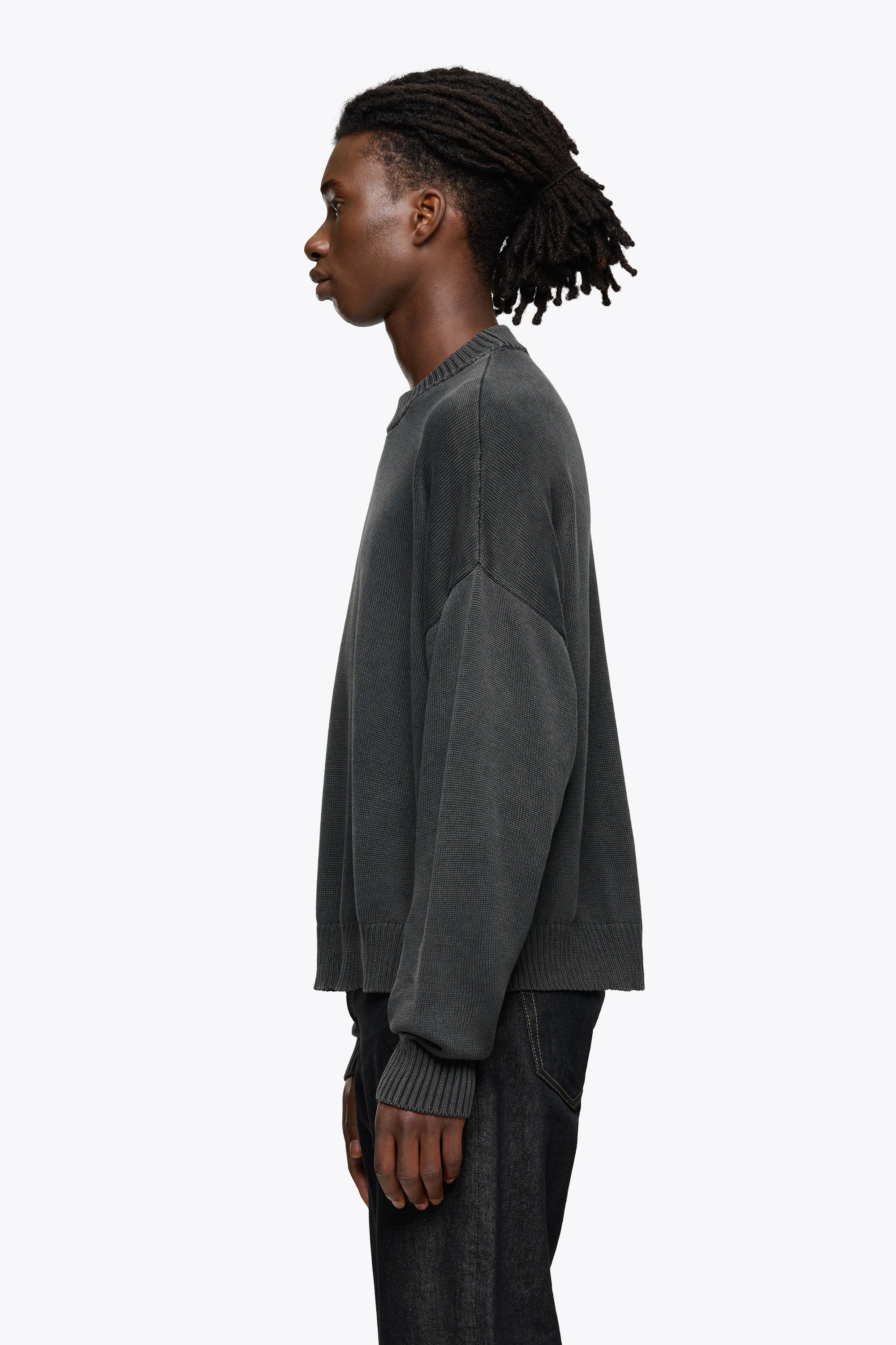 Cropped Knit Sweater - Image 2