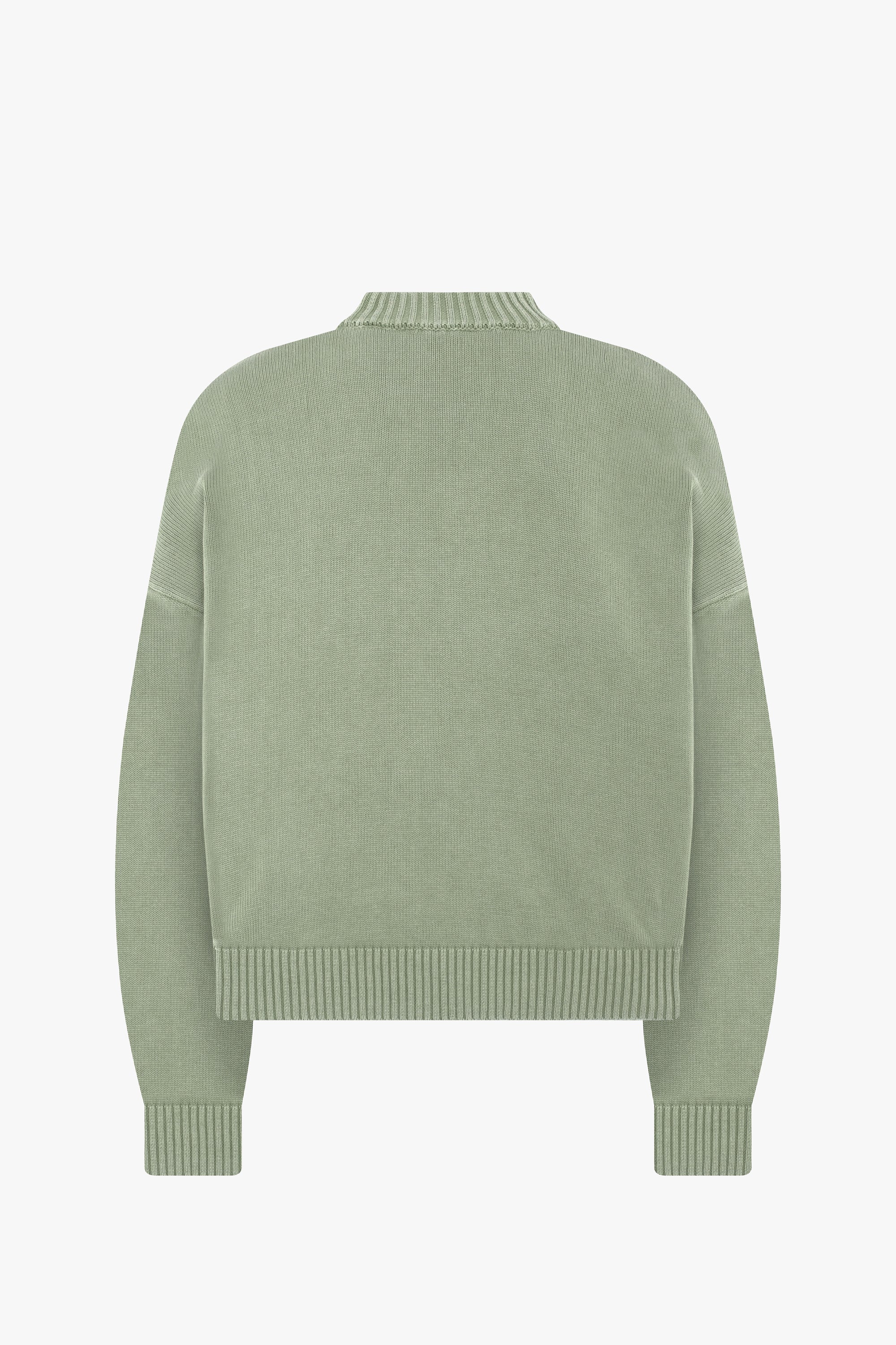 Cropped Knit Sweater - Image 6