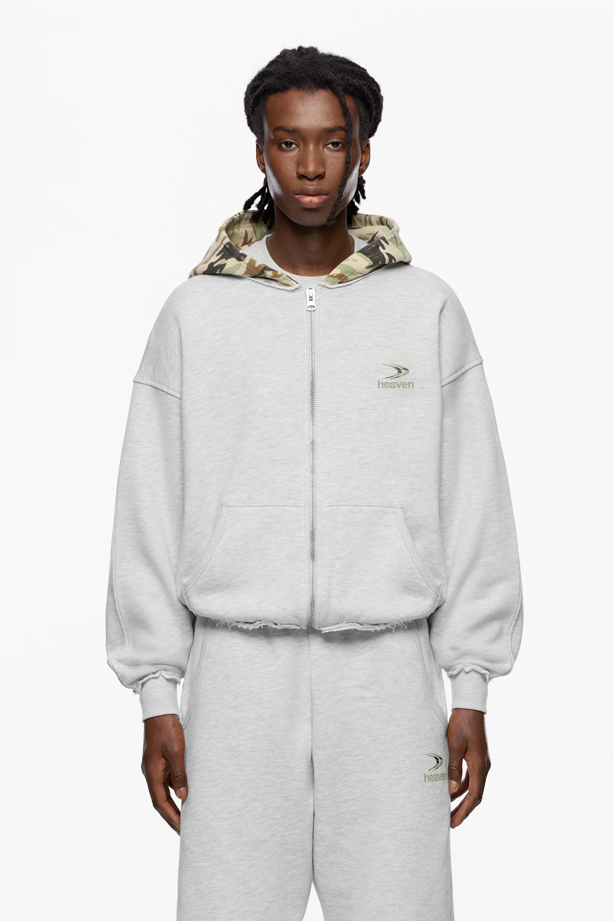 Camo Cap Zip Hoodie
