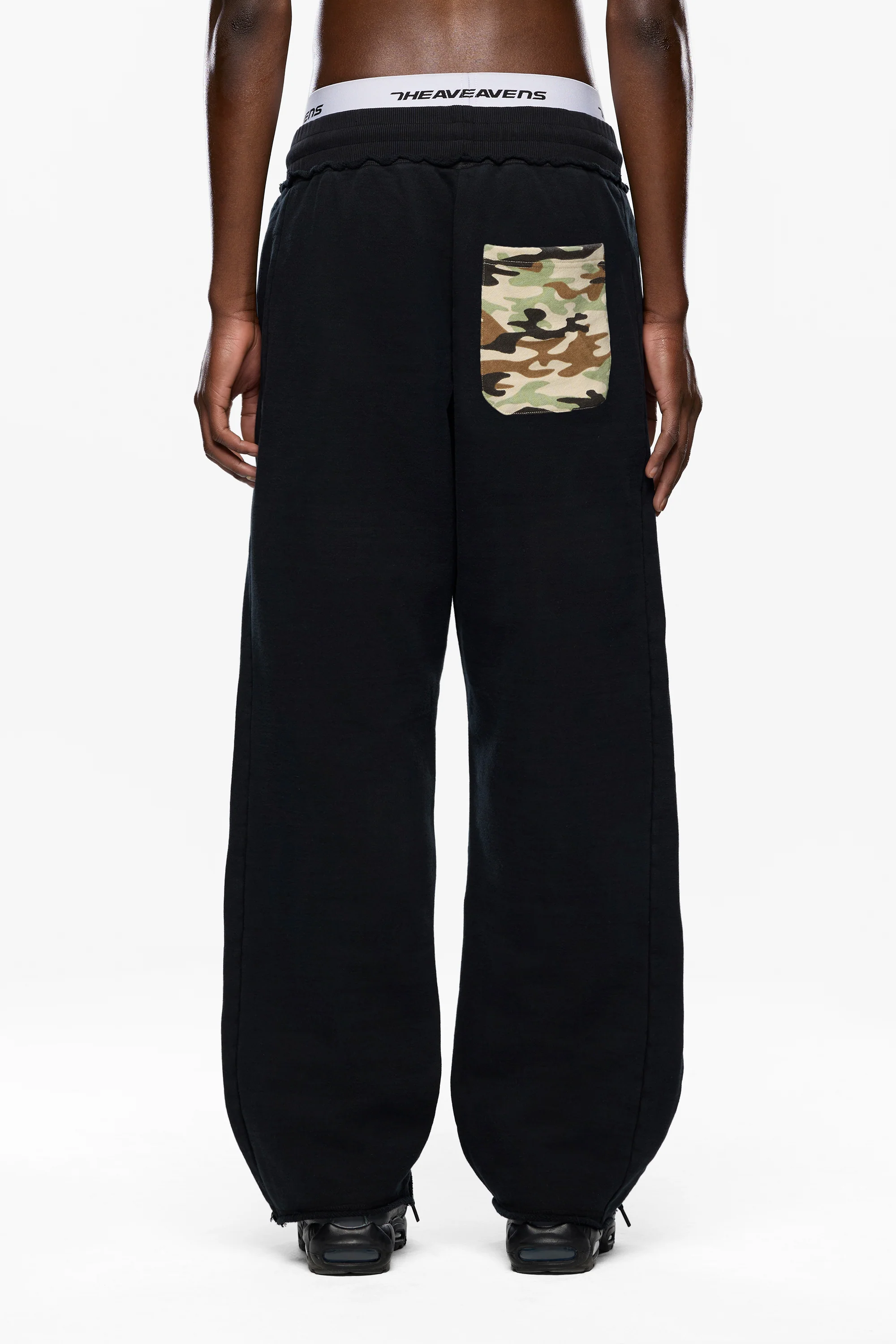 Camo Pocket Open Leg Jogger