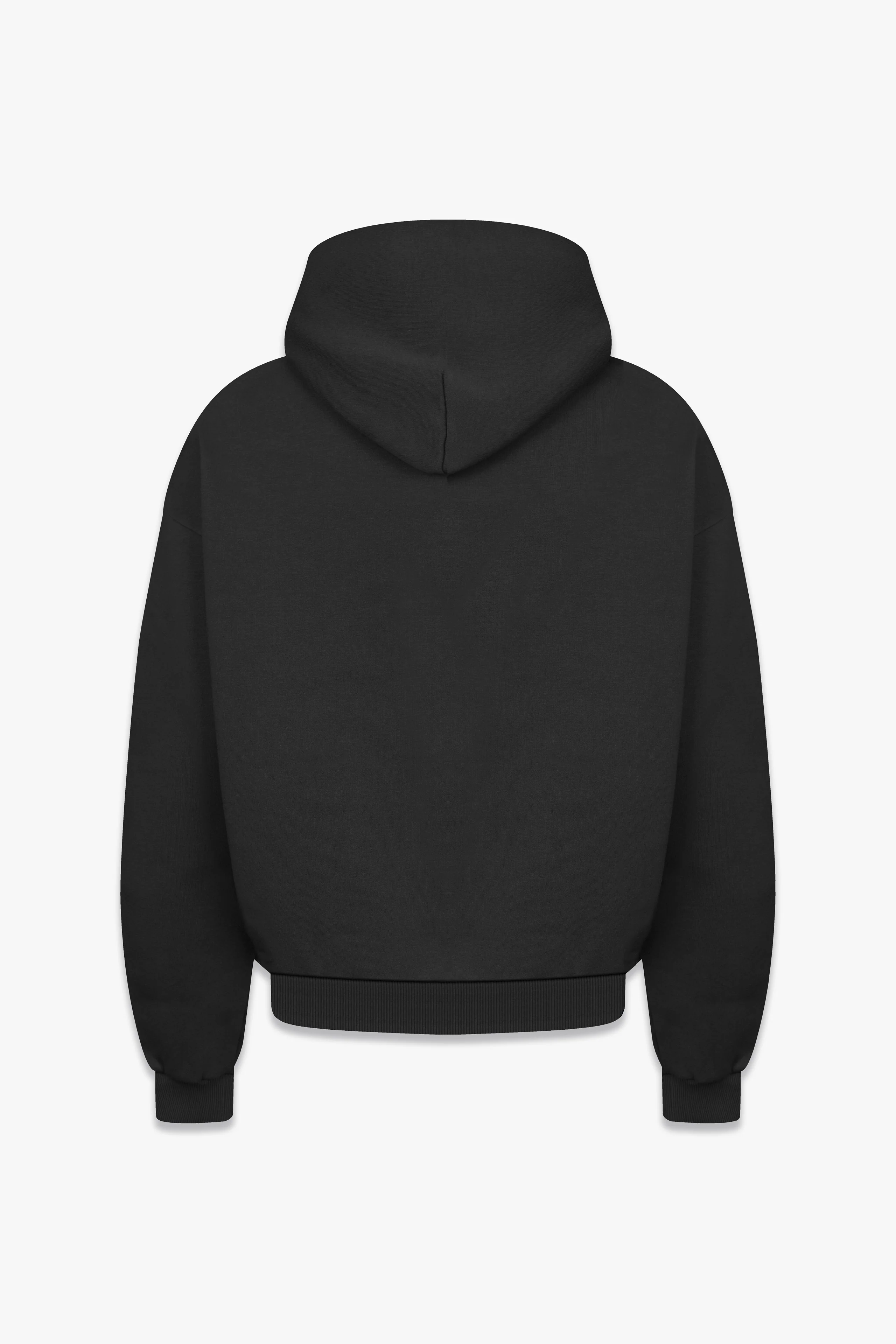 Heavy Blank Hoodie Set Black - Image 3