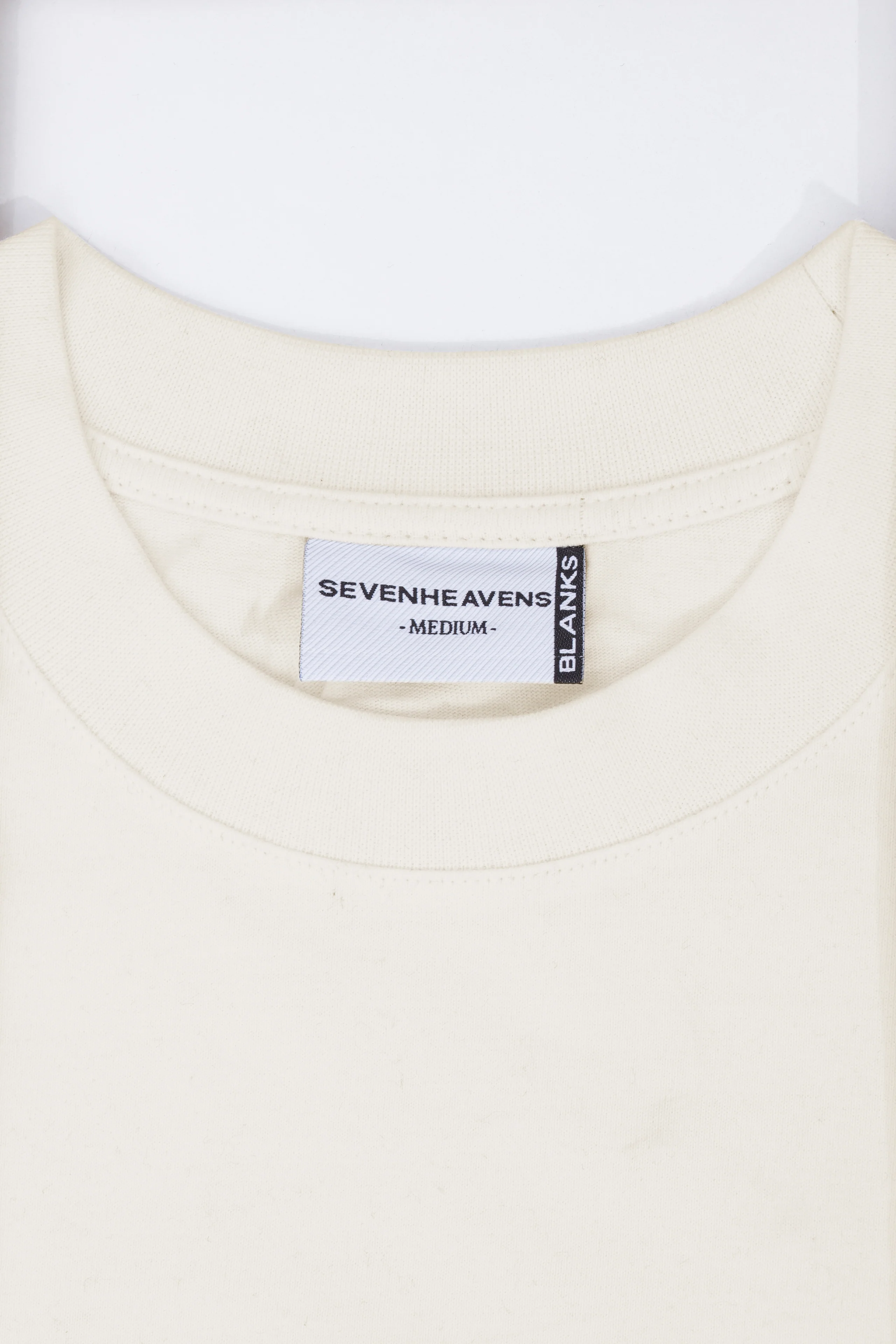 Heavy Blank T-Shirt Set Cream - Image 4