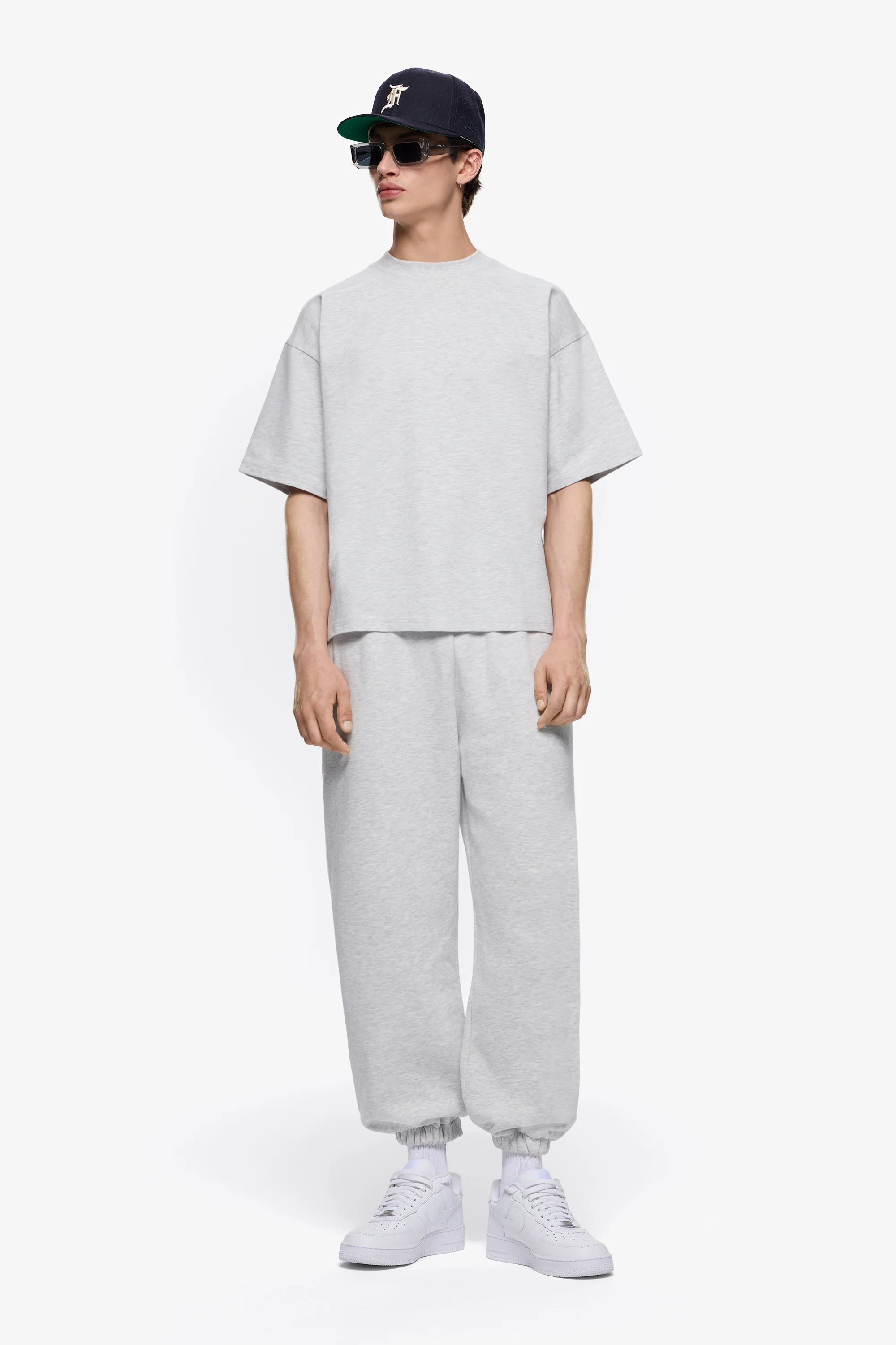 Heavy Blank T-Shirt Set Heather Grey - Image 4