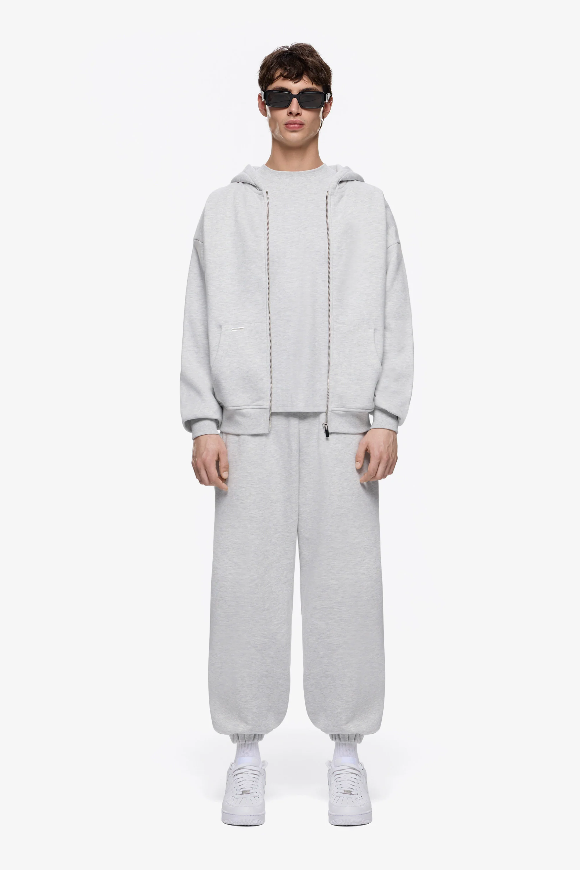 Heavy Blank Zip Hoodie - Image 6