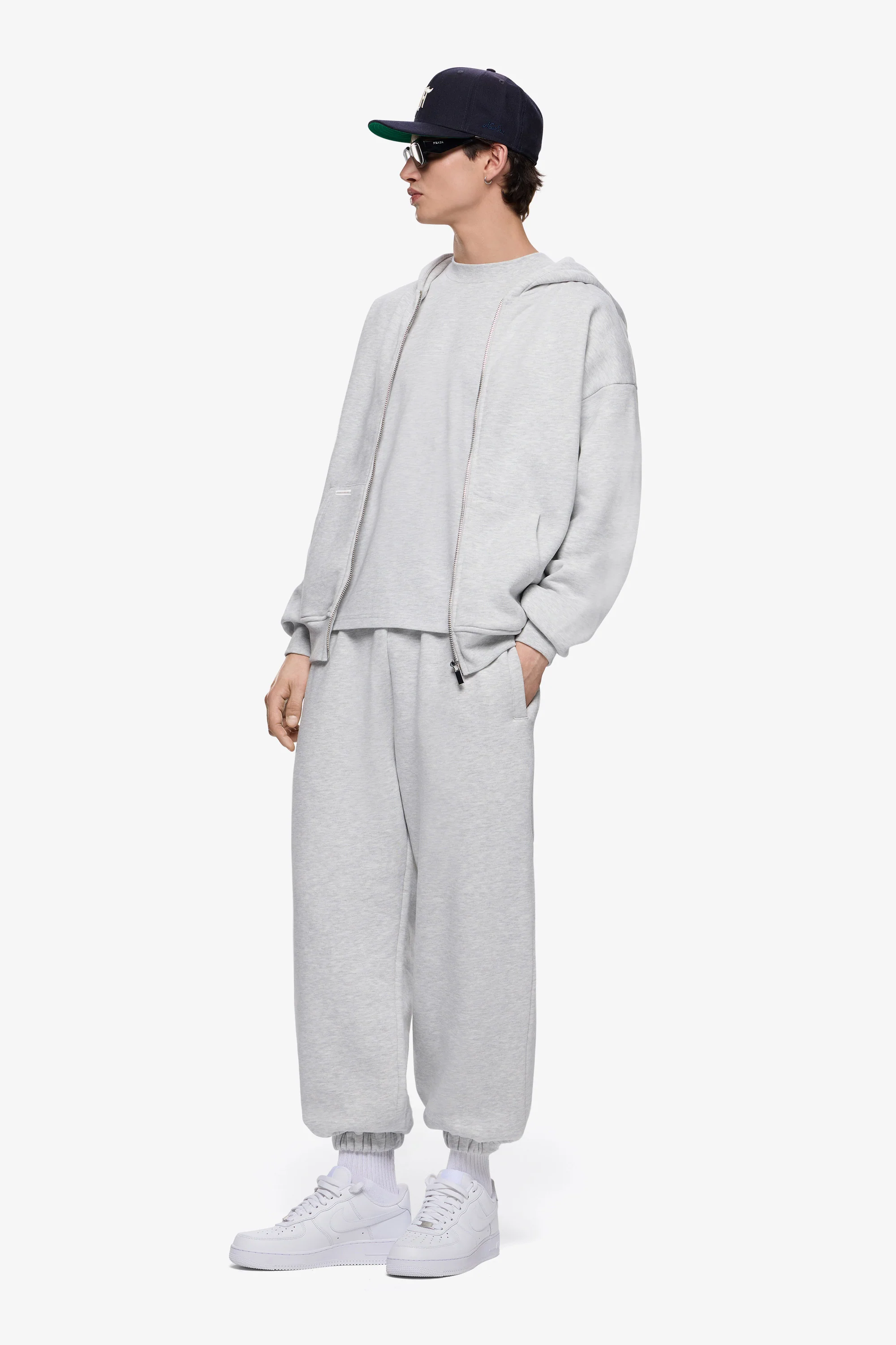 Heavy Blank Zip Hoodie - Image 7