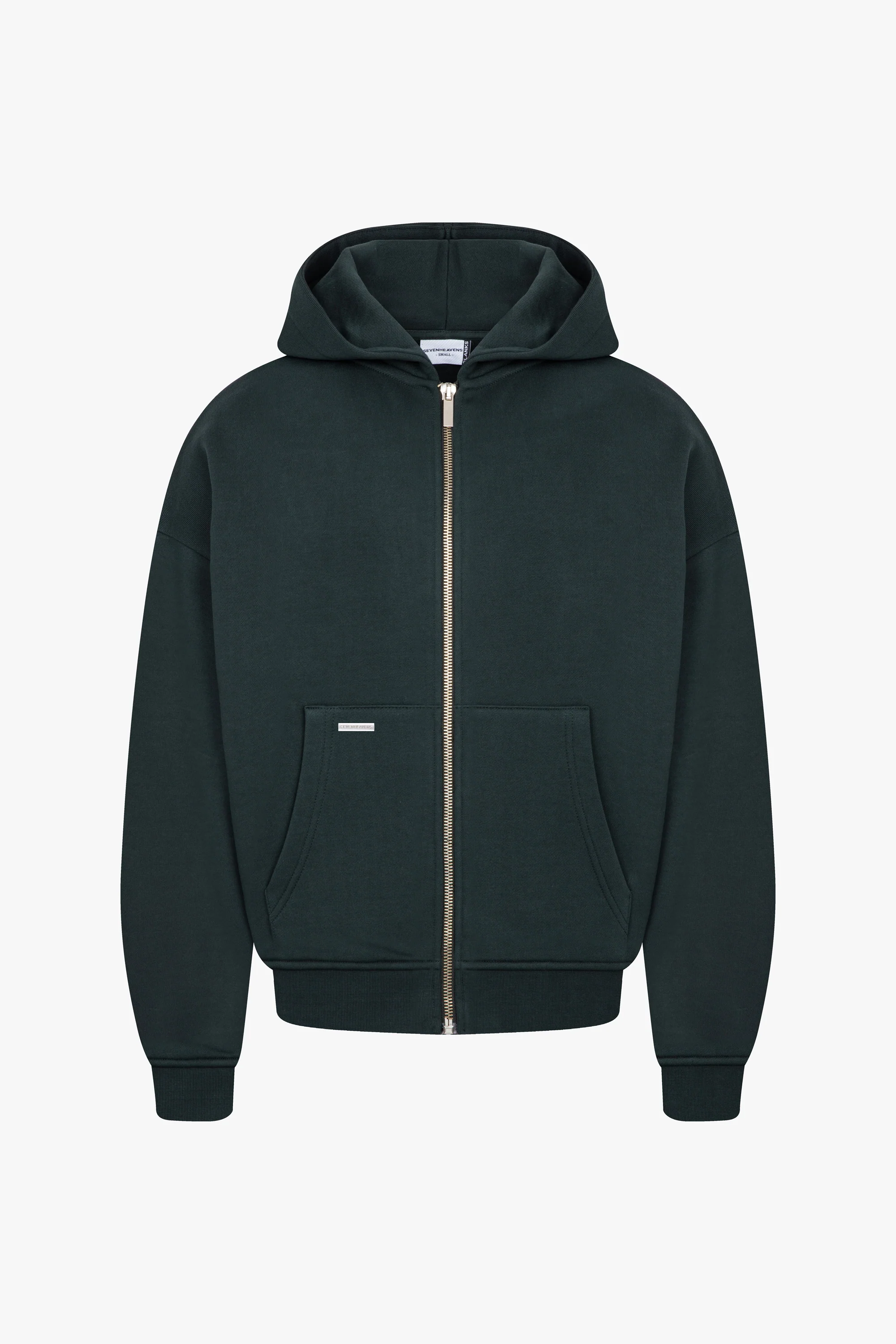 Heavy Blank Zip Hoodie