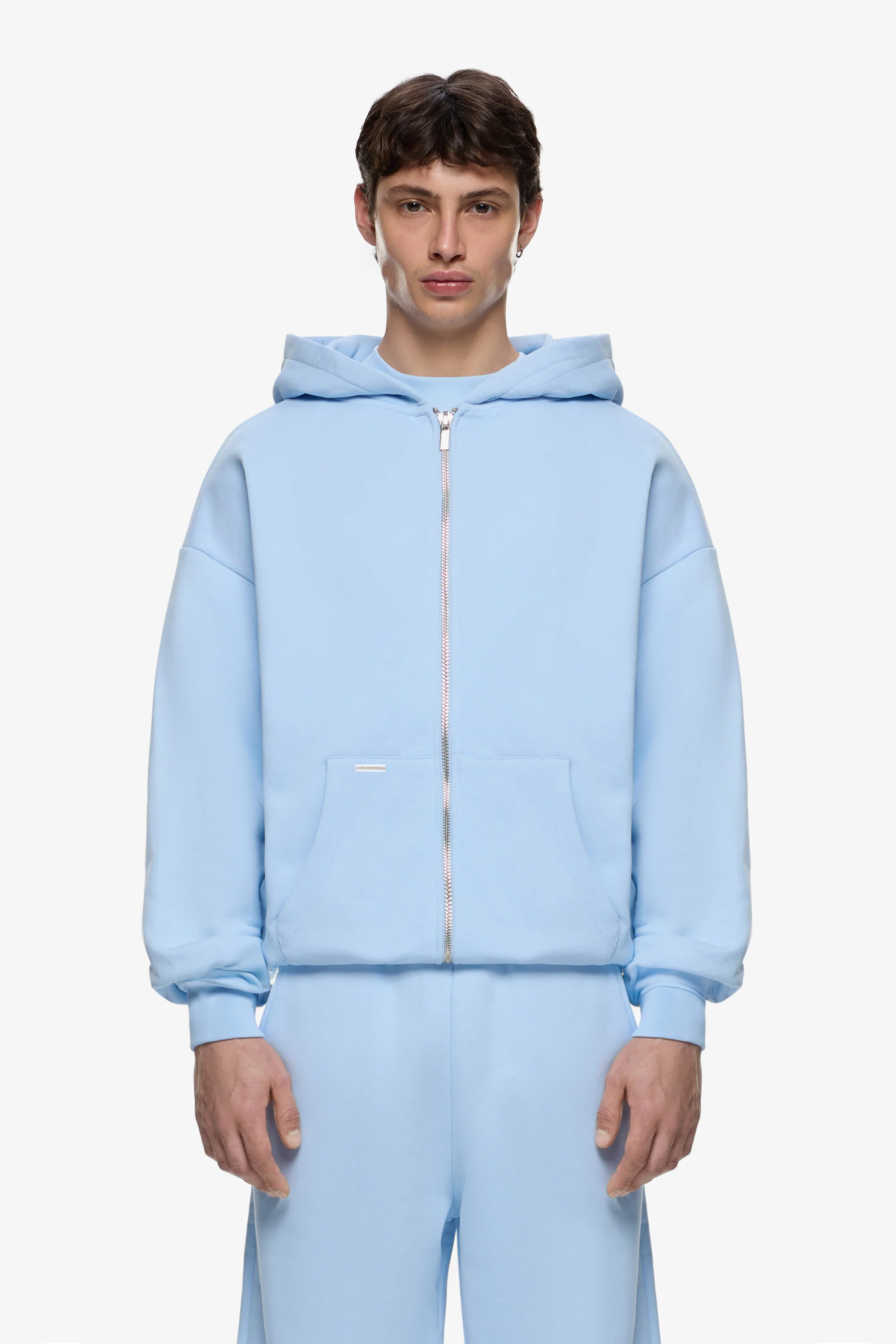Heavy Blank Zip Hoodie - Image 3