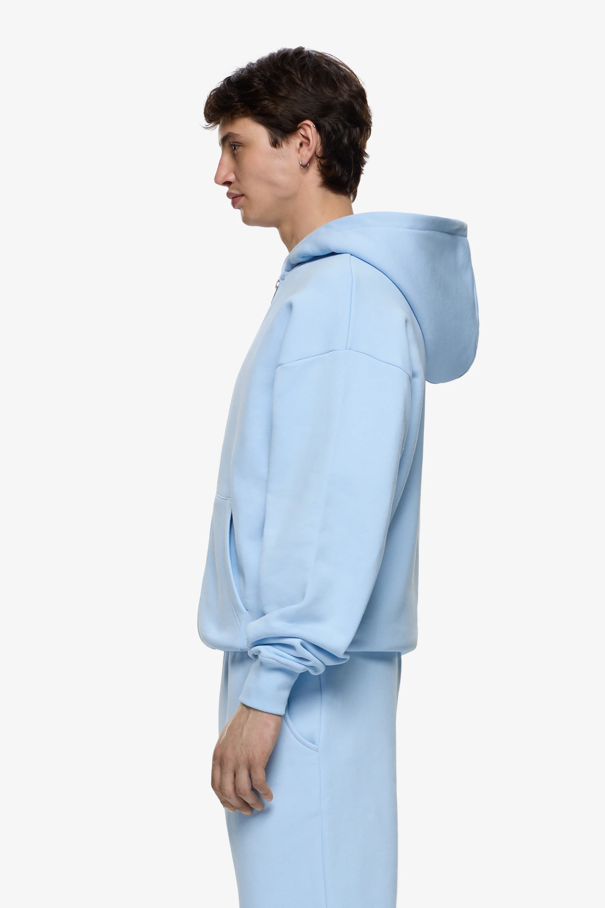 Heavy Blank Zip Hoodie - Image 4