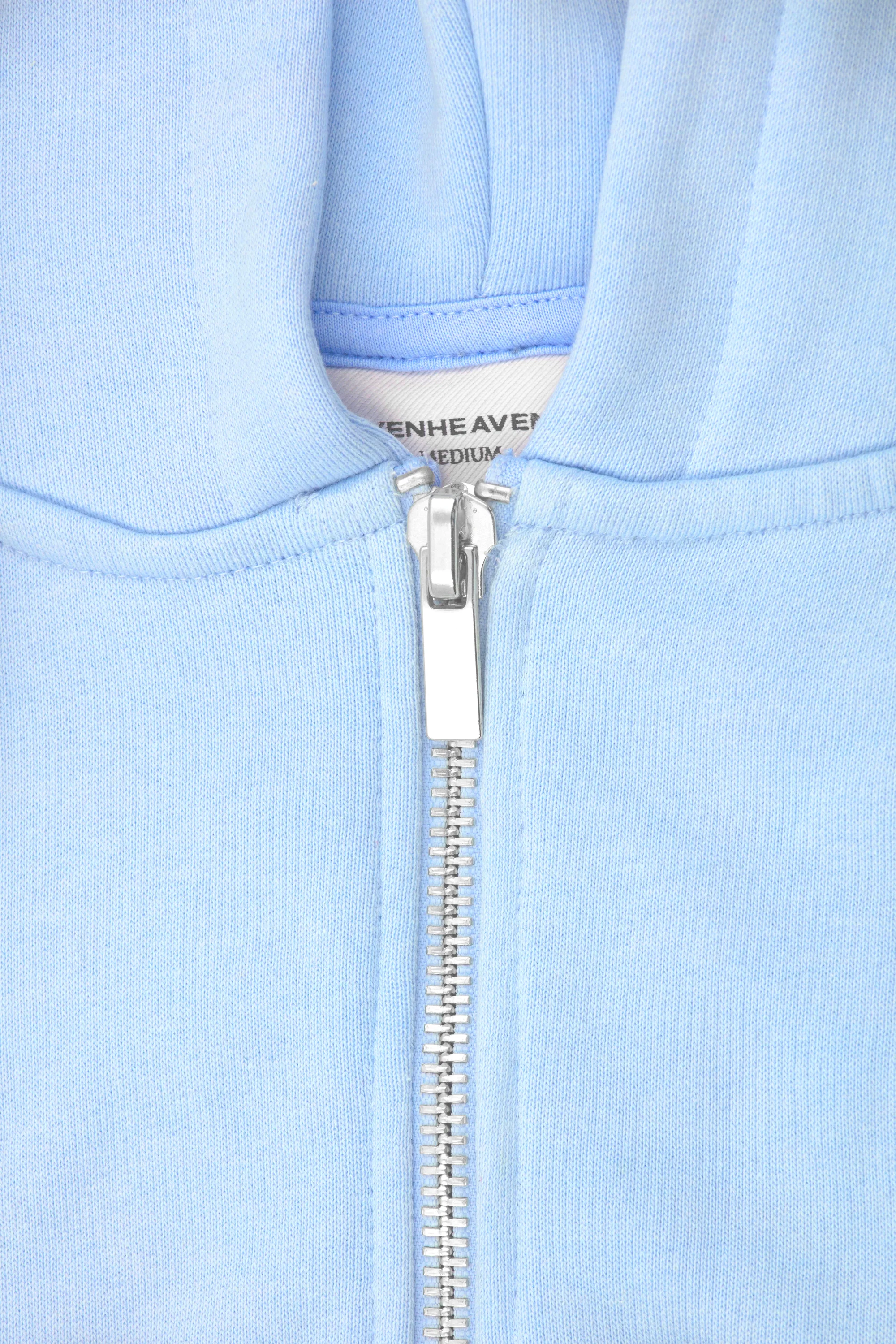 Heavy Blank Zip Hoodie - Image 7