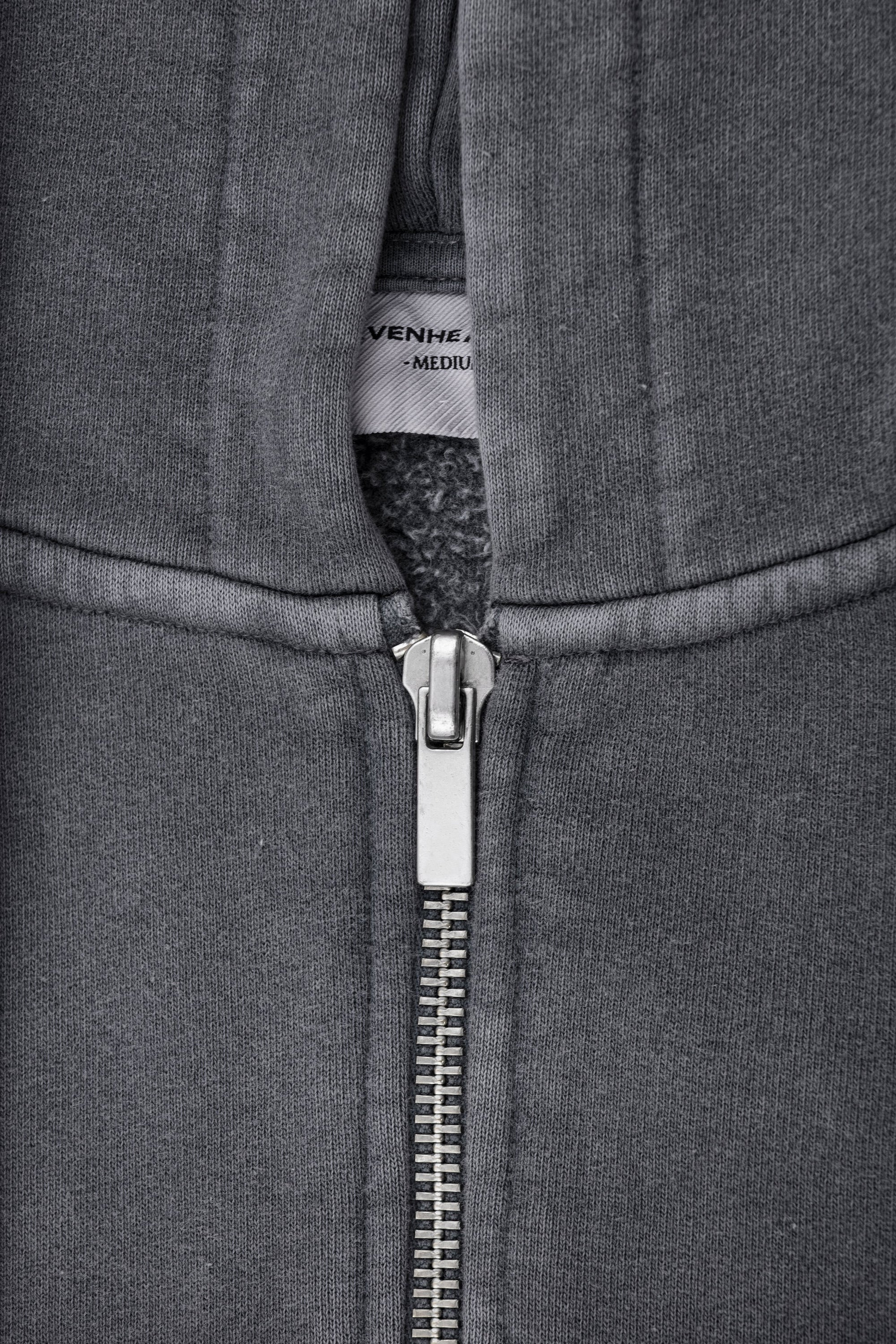 Heavy Blank Zip Hoodie - Image 4