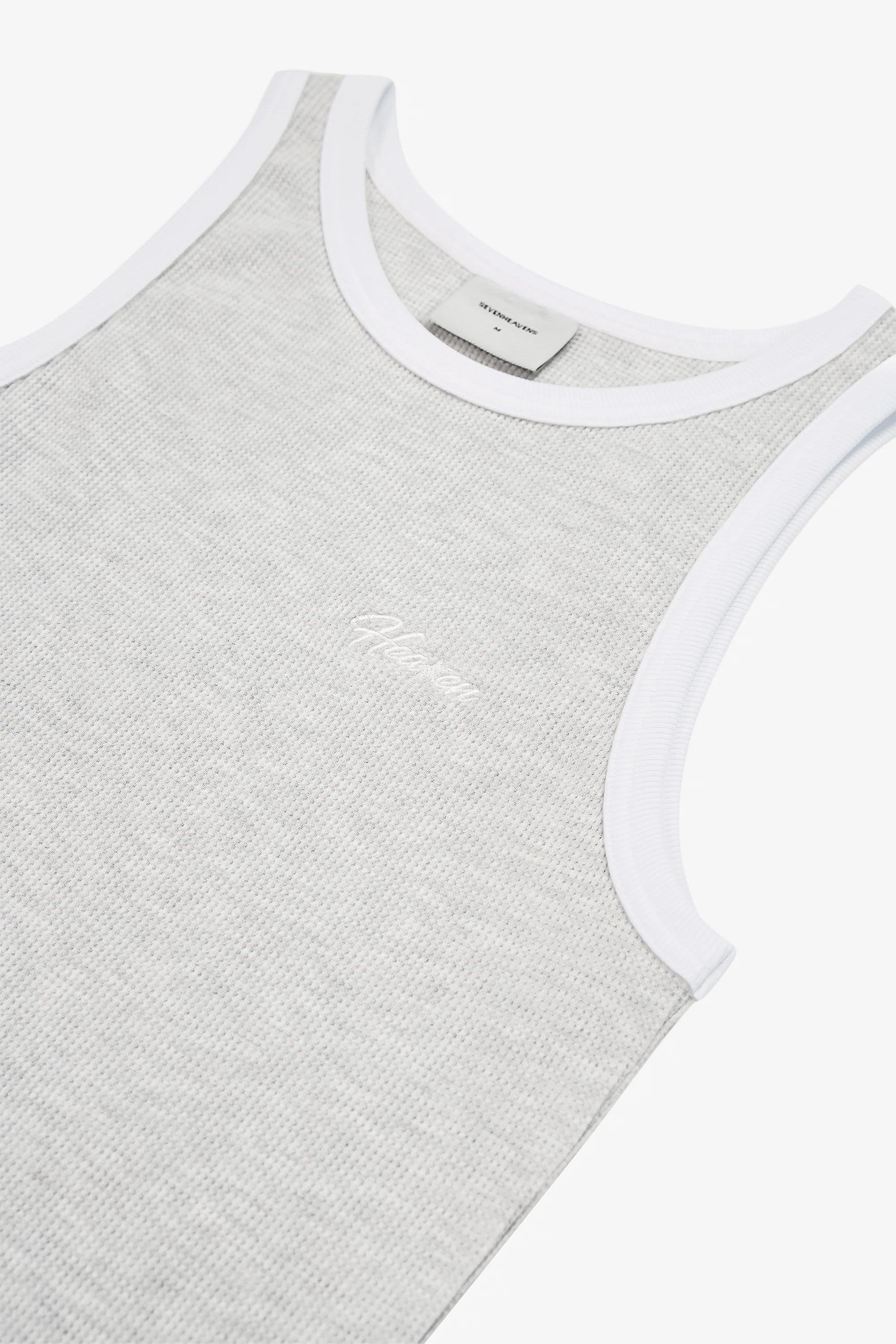 Script Waffle Tank Top - Image 4