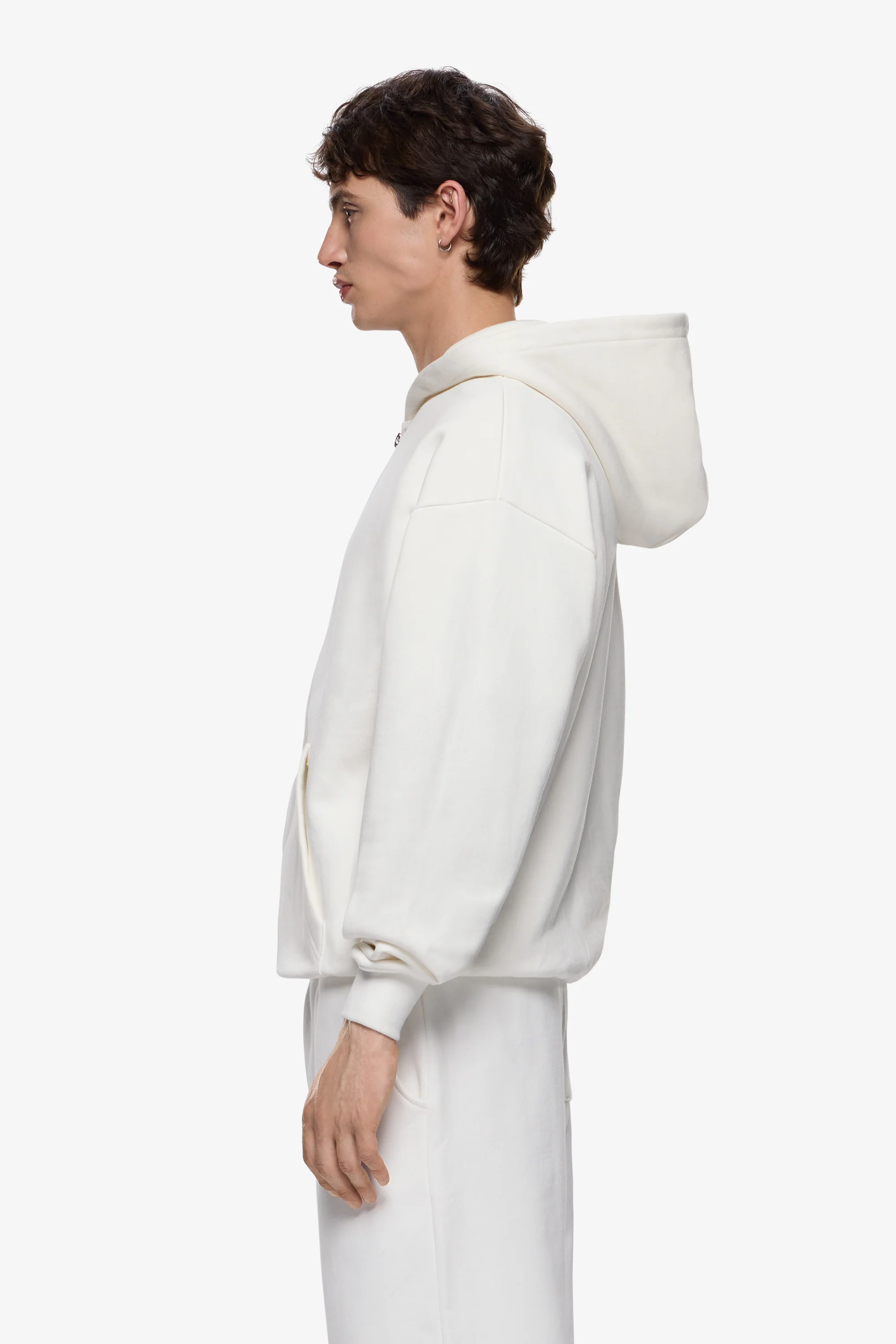 Heavy Blank Zip Hoodie - Image 4