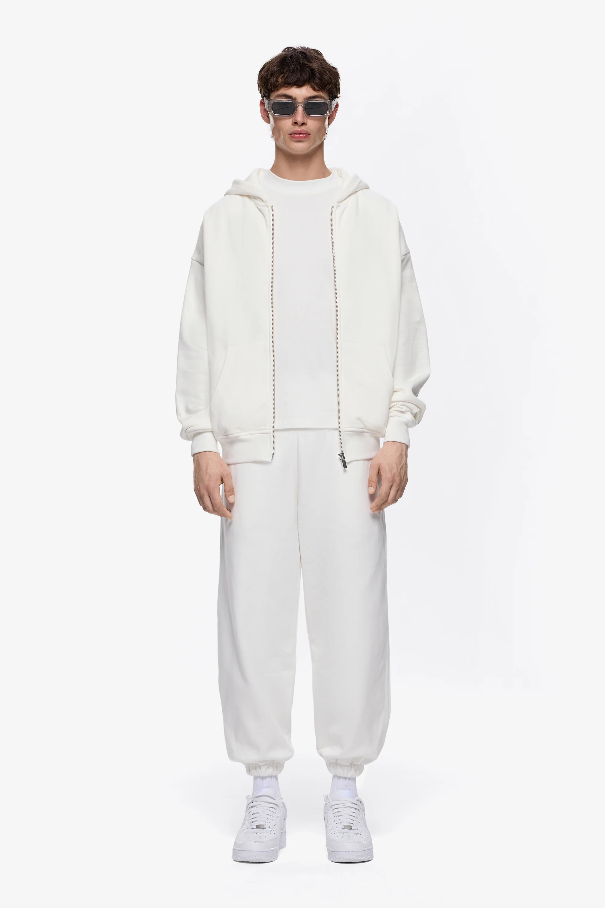 Heavy Blank Zip Hoodie - Image 6