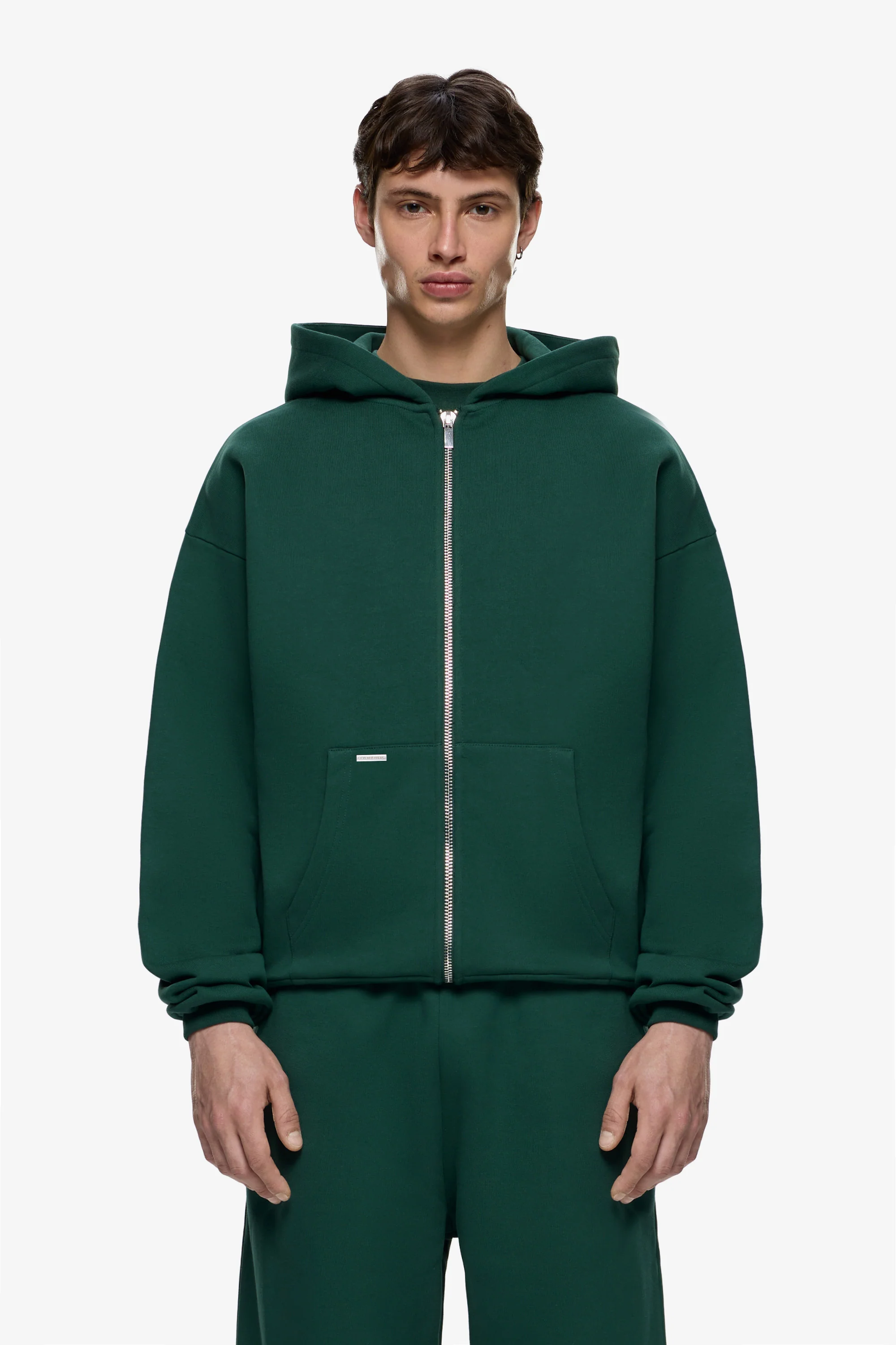 Heavy Blank Zip Hoodie - Image 3