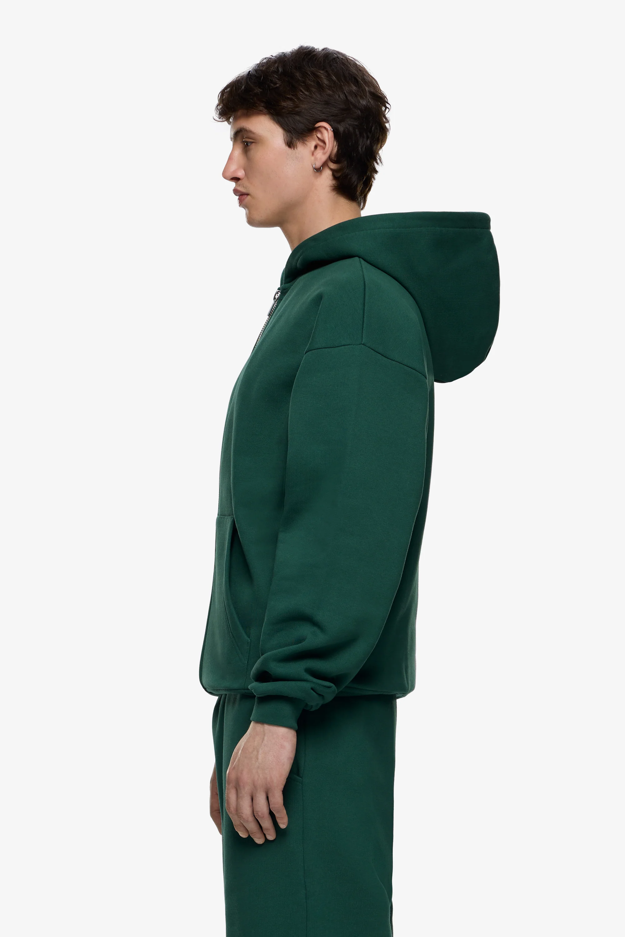 Heavy Blank Zip Hoodie - Image 4