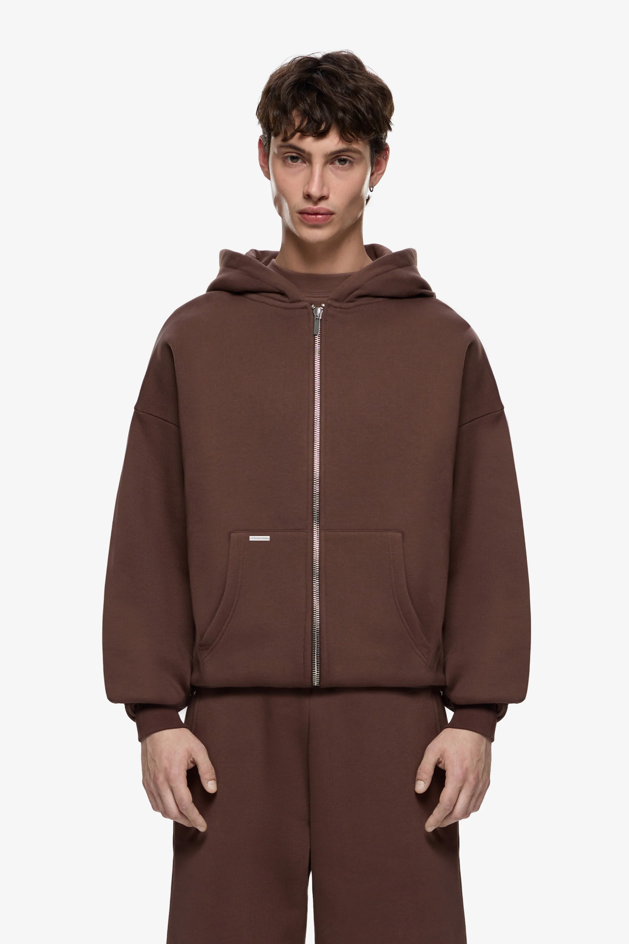 Heavy Blank Zip Hoodie - Image 3