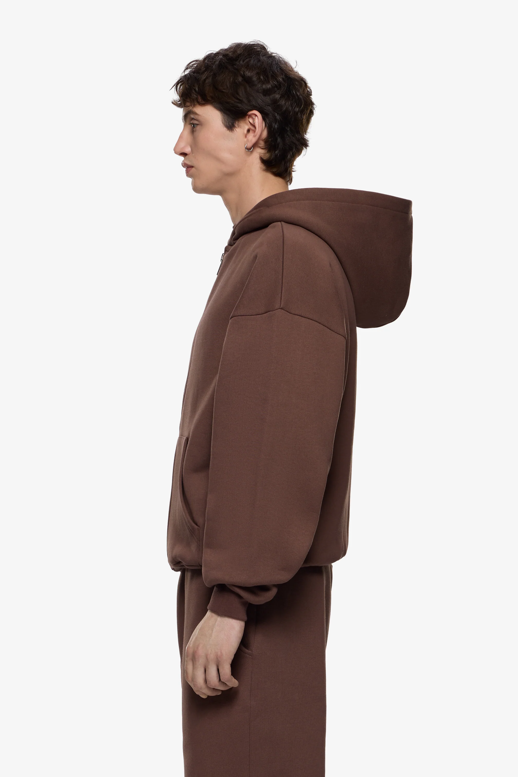 Heavy Blank Zip Hoodie - Image 4
