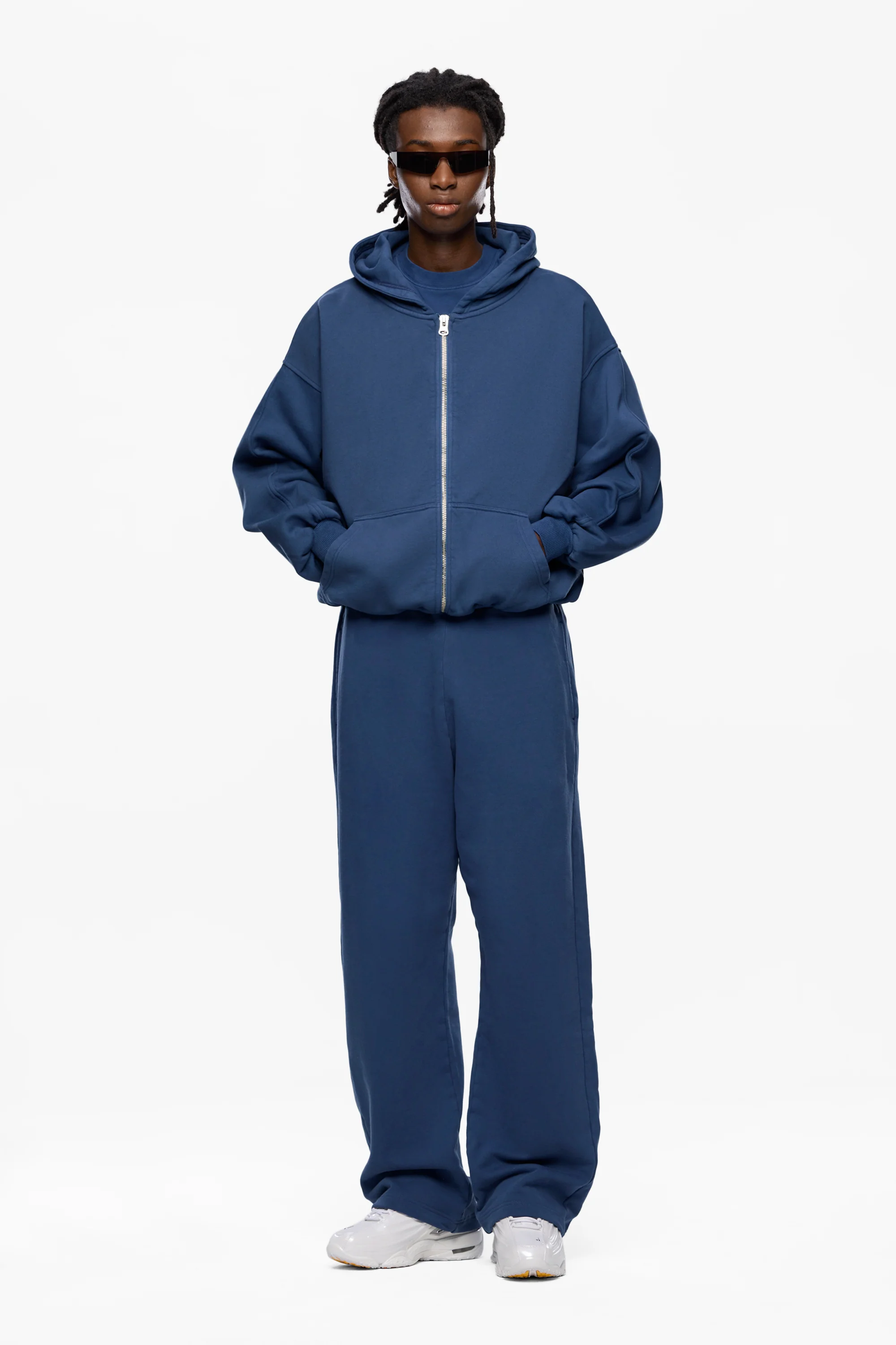 Washed Blank Zip Hoodie - Image 6