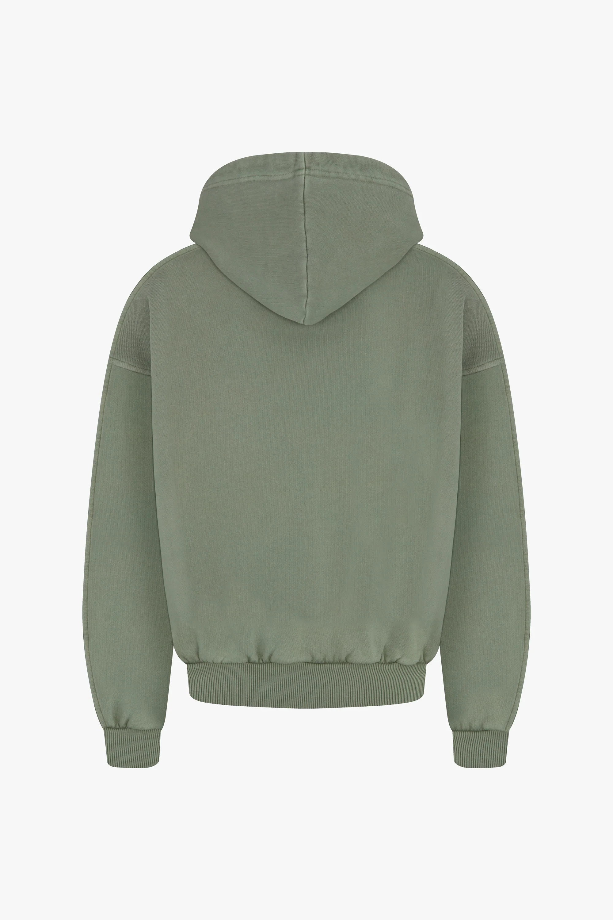 Washed Blank Zip Hoodie - Image 2