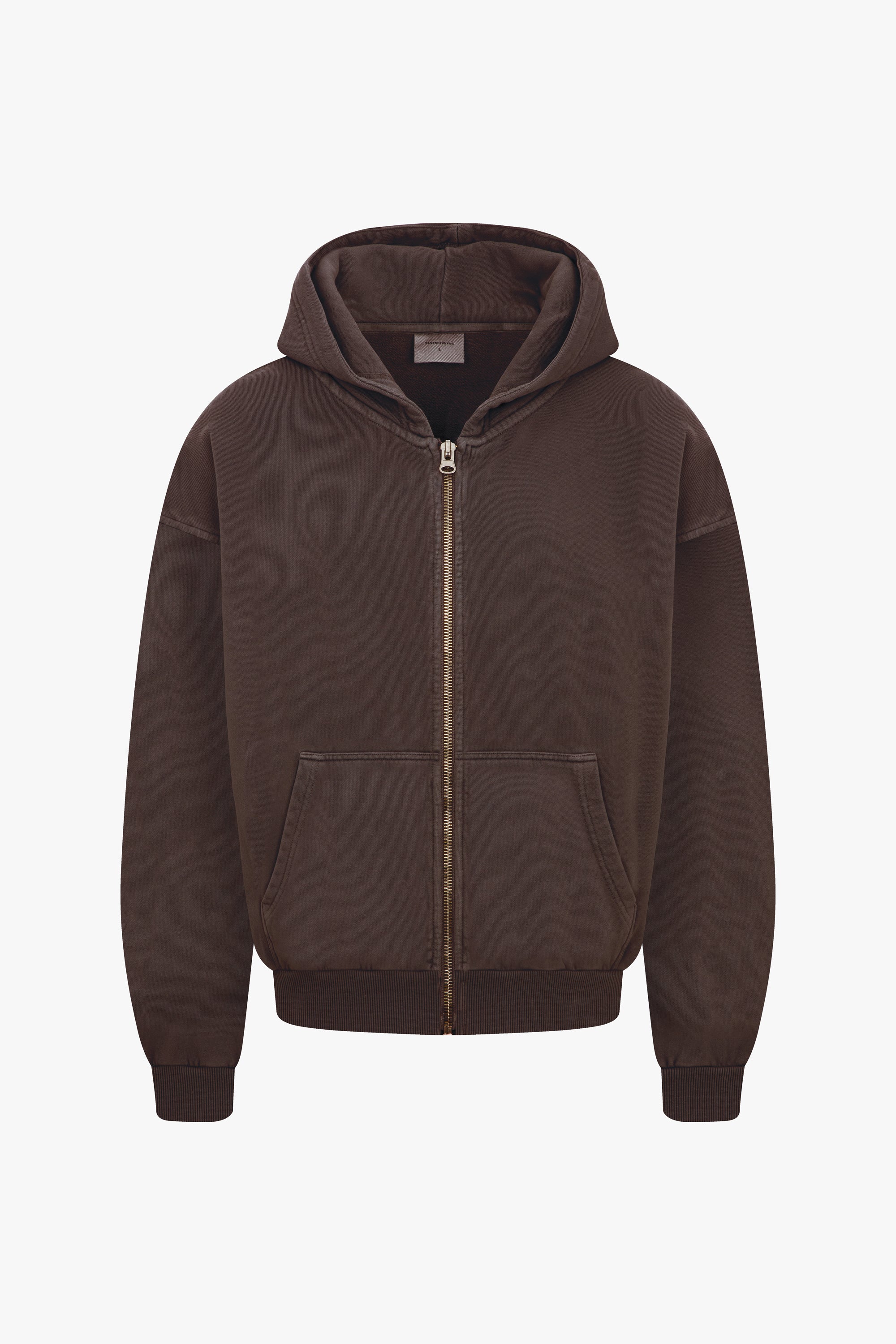 Washed Blank Zip Hoodie