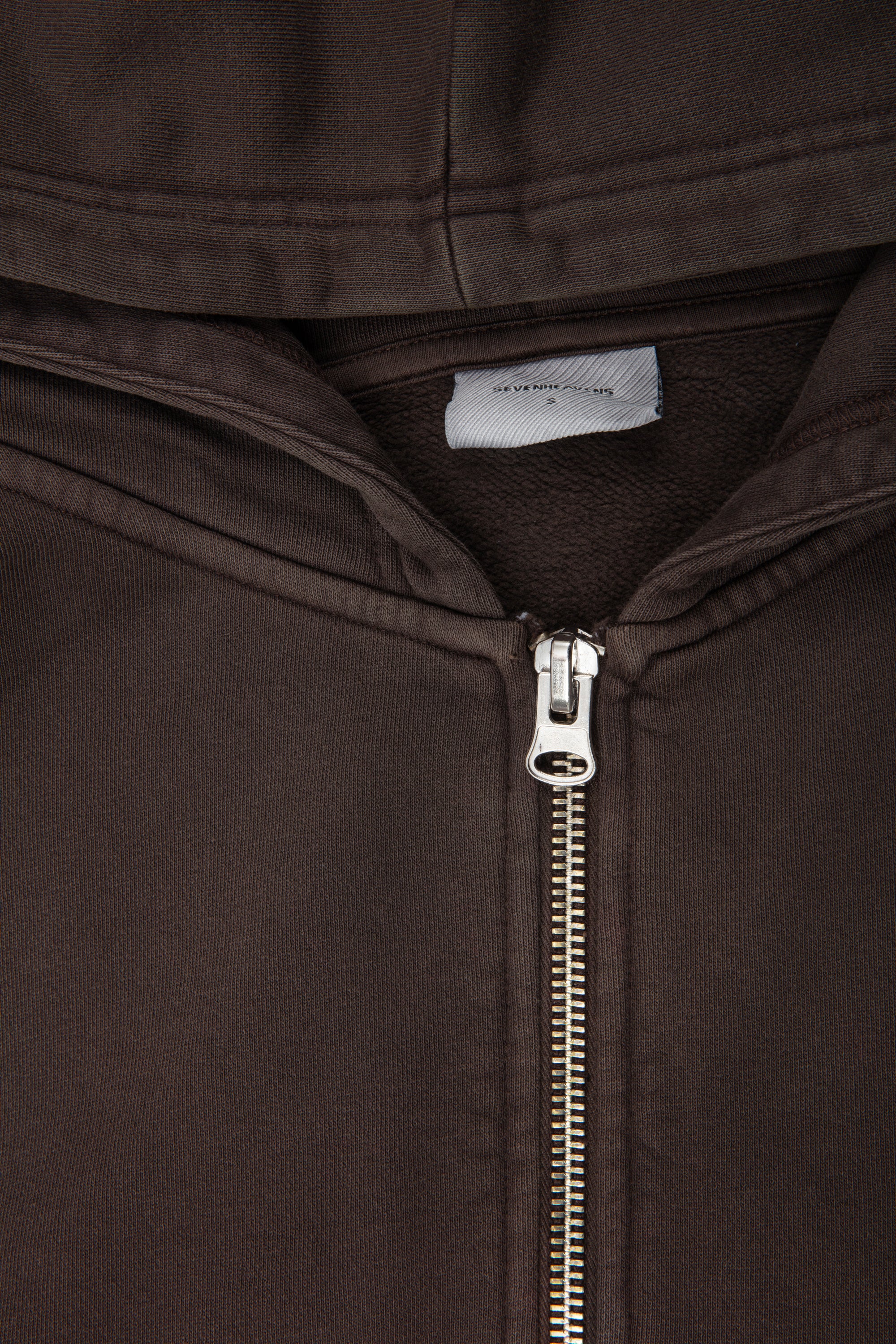 Washed Blank Zip Hoodie - Image 7