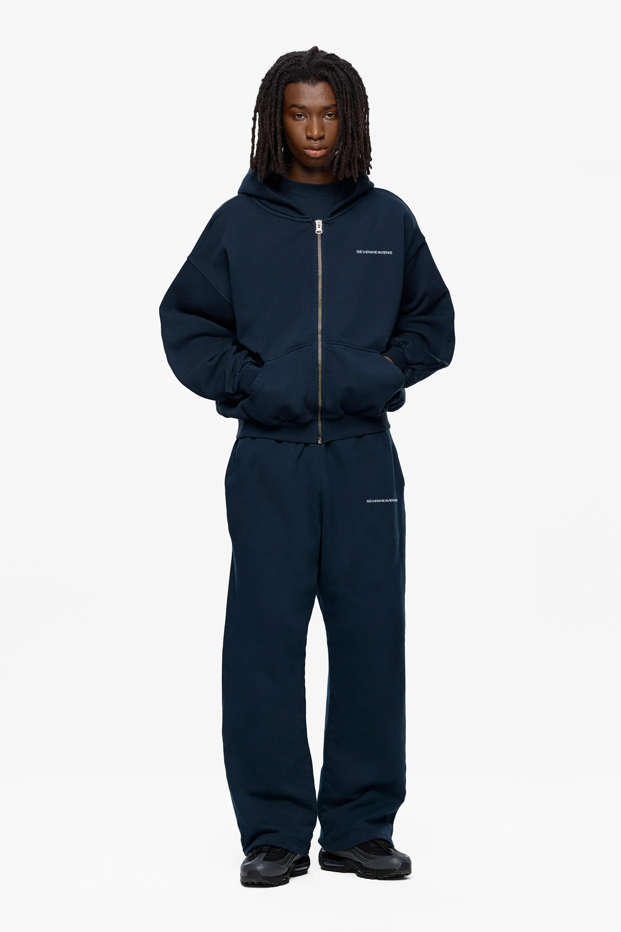 Washed Logo Zip Hoodie - Image 3