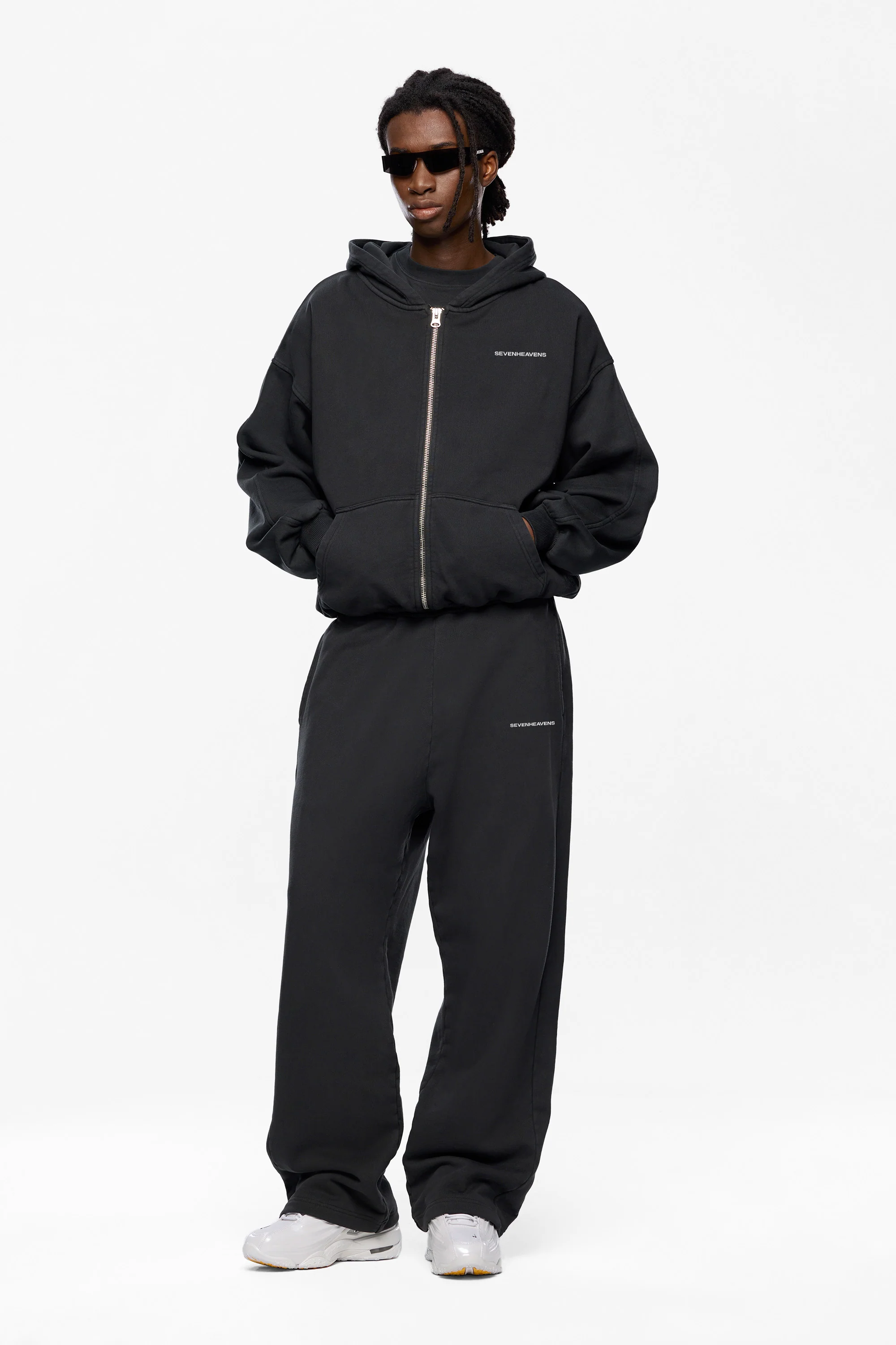 Washed Logo Zip Hoodie - Image 3