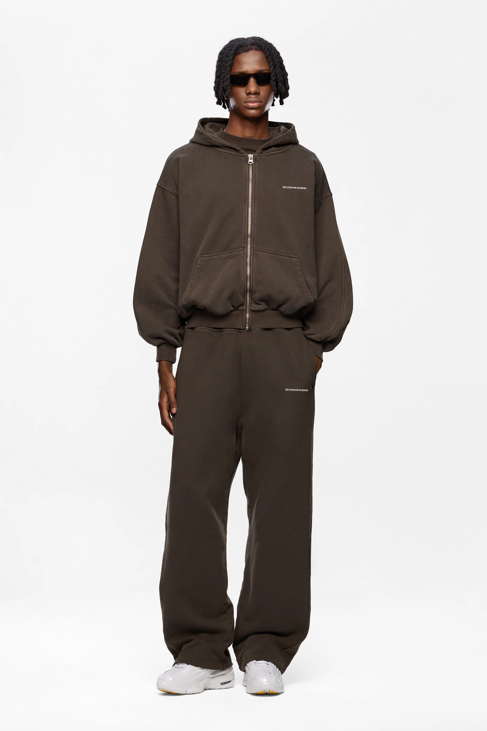Washed Logo Zip Hoodie - Image 3